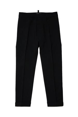 Pantalone In Poliestere Nero DSQUARED KIDS | DQ2276D0A8ADQ900